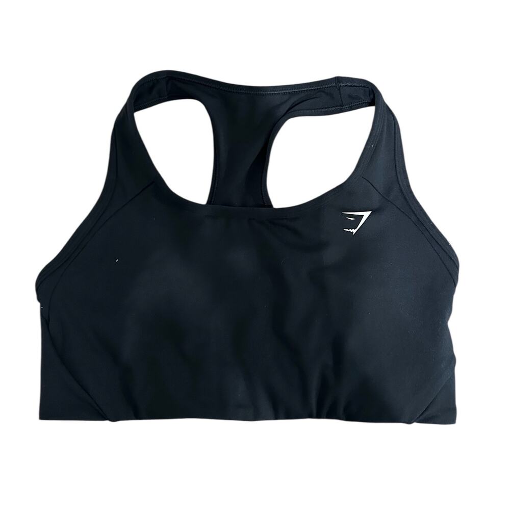 Gymshark ESSENTIAL RACER BACK SPORTS BRA in black Size Medium